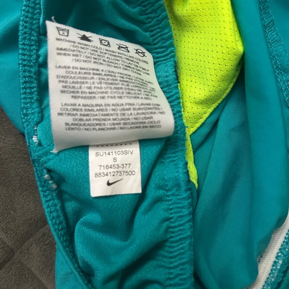 Nike 2 pair of Shorts, Dri-fit, teal, small and light blue, Xsmall - Picture 4 of 12